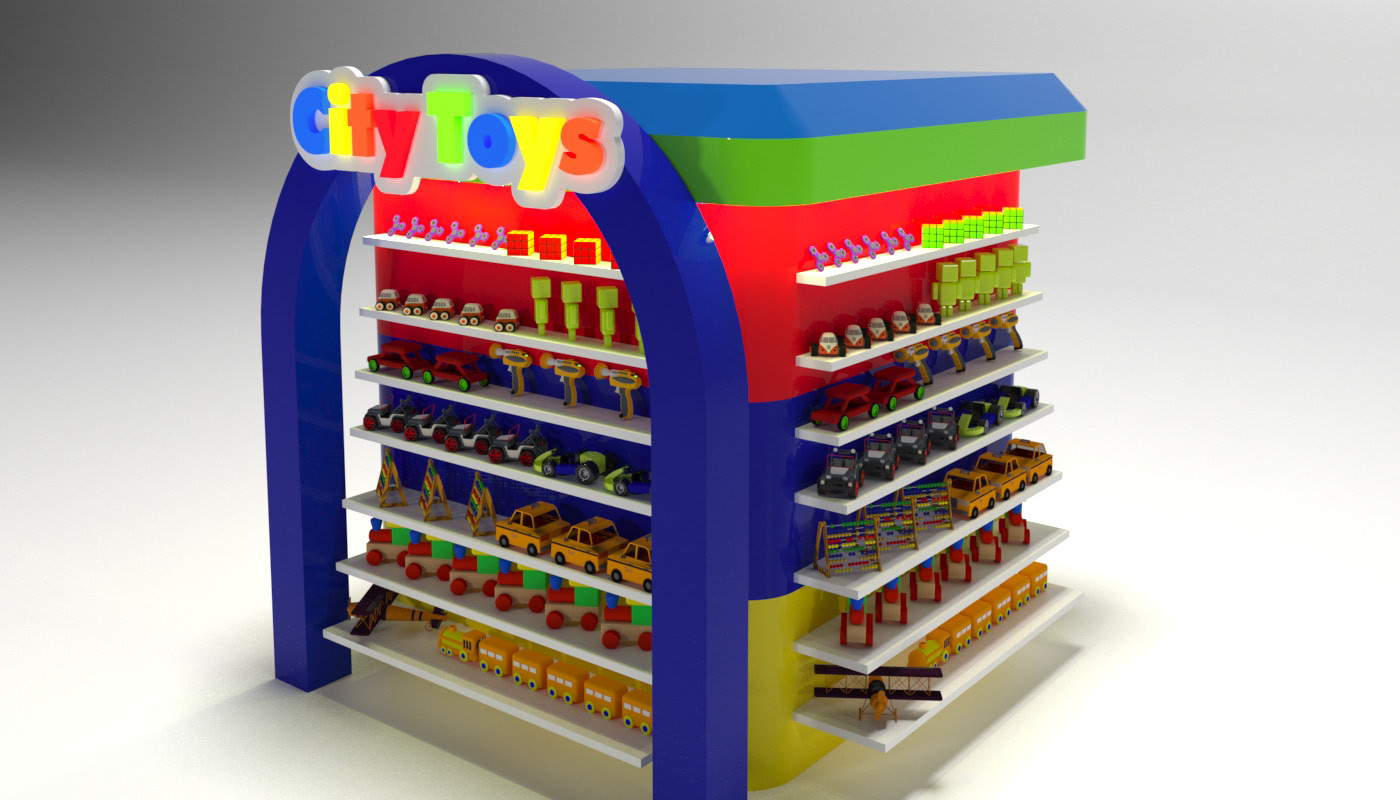 toys display kiosk 
