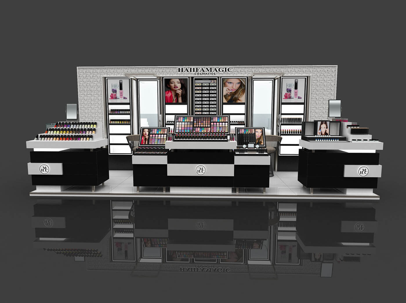 cosmetic display kiosk 