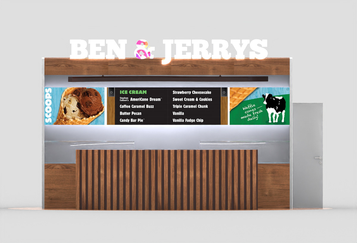 Ant Ice Cream Display Counter