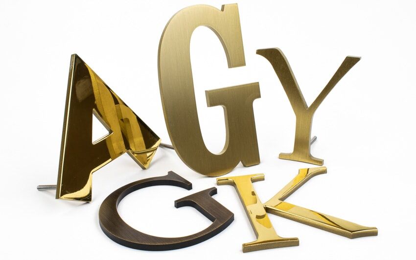 metal letters 