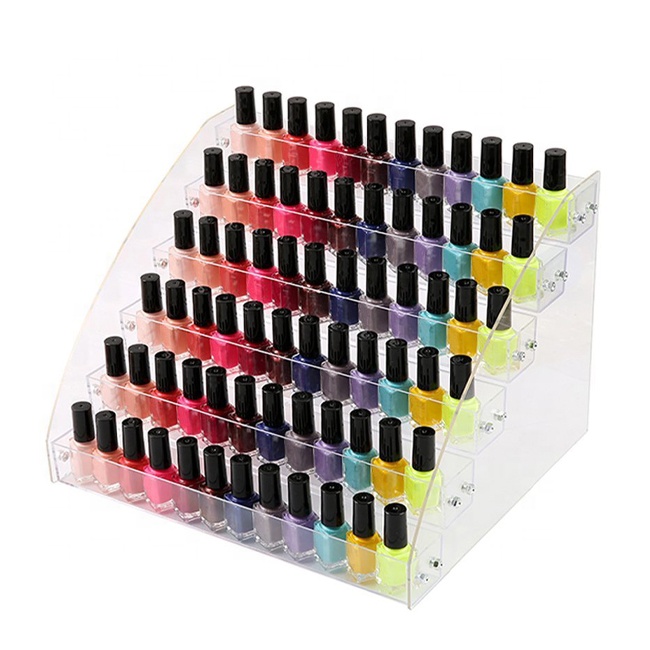 salon acrylic display showcase