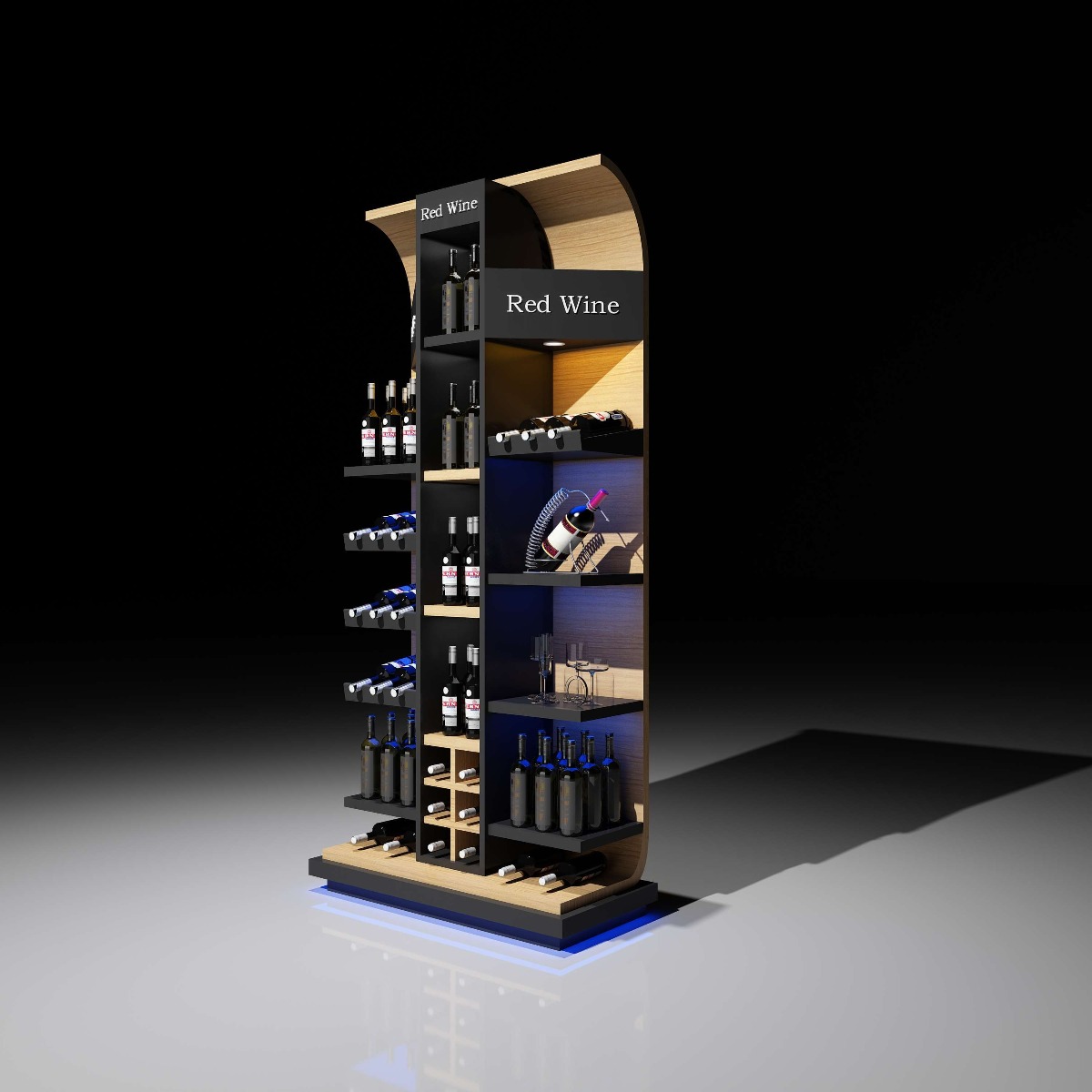 production wine rack