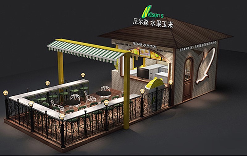 Outdoor corn kiosk 