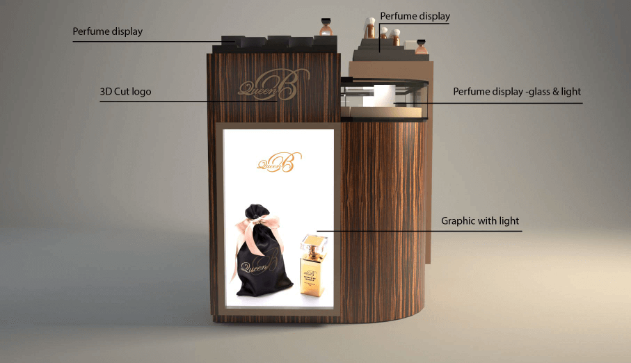 beauty display showcase