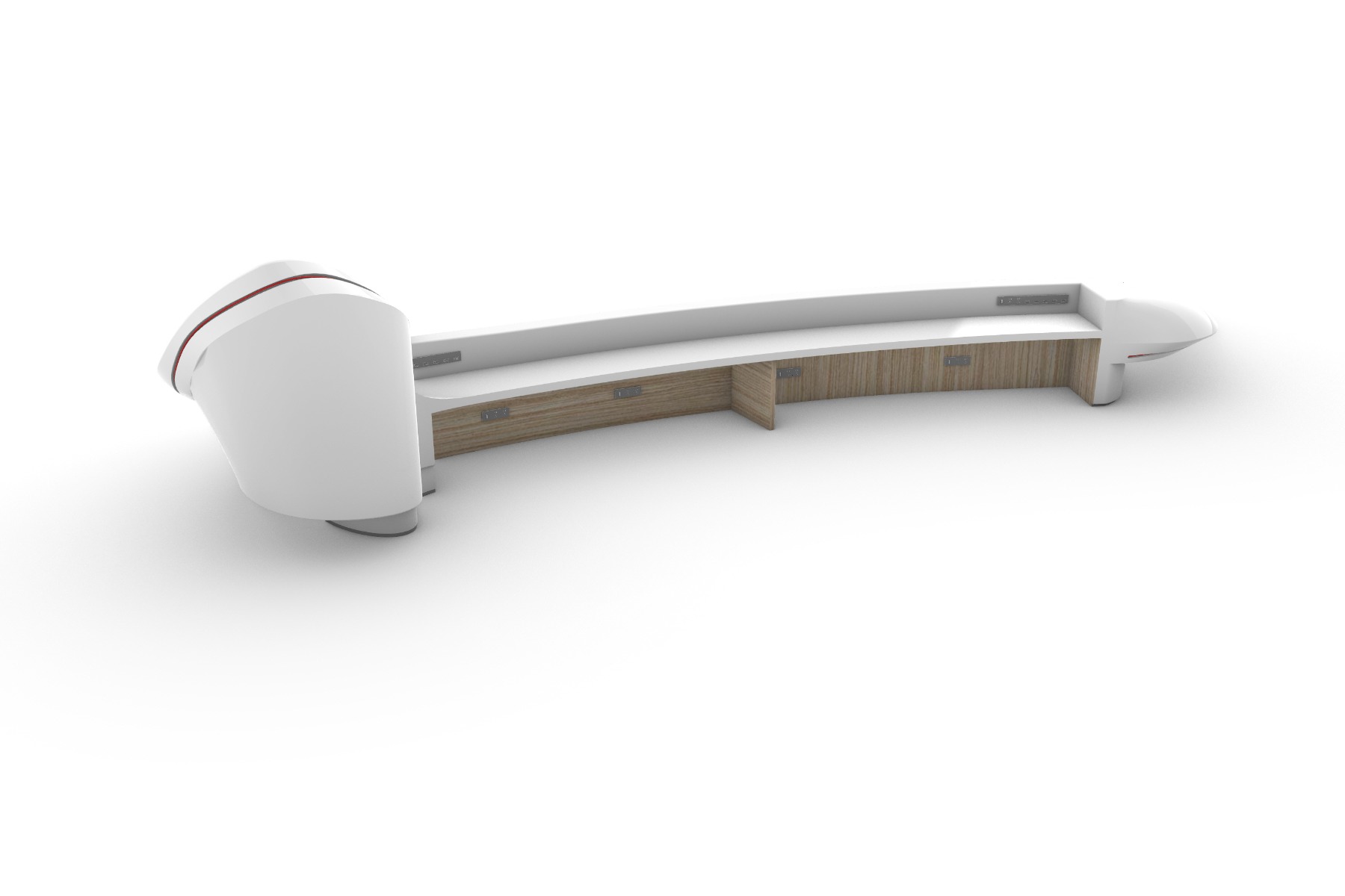 Unique Shape Reception Desk