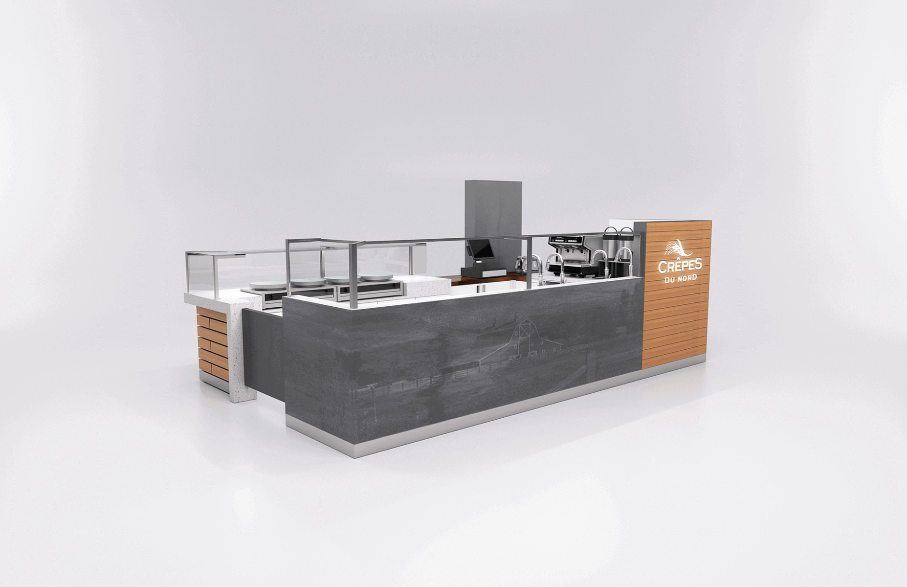 pancake retail counter 