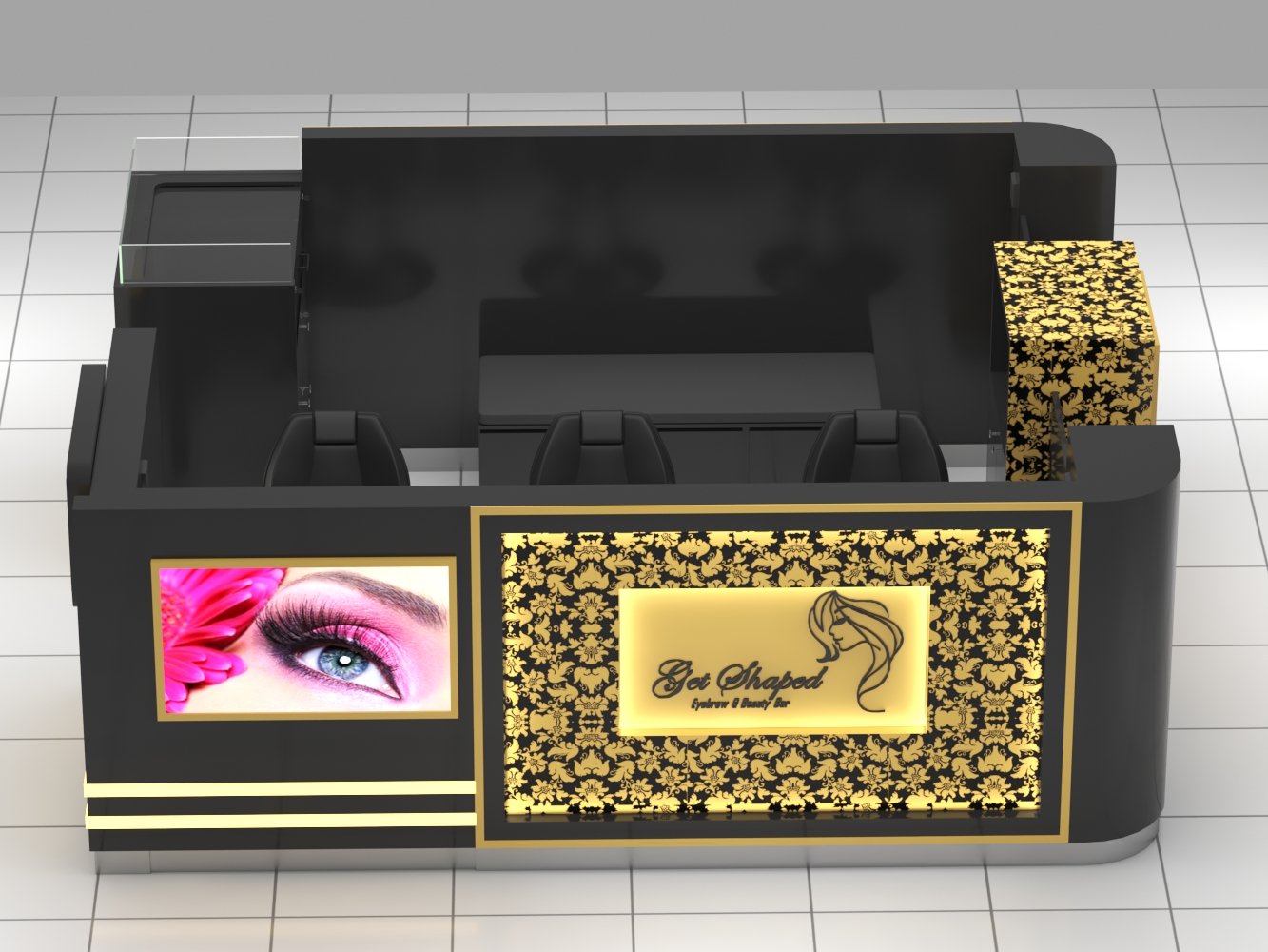 brow bar booth 