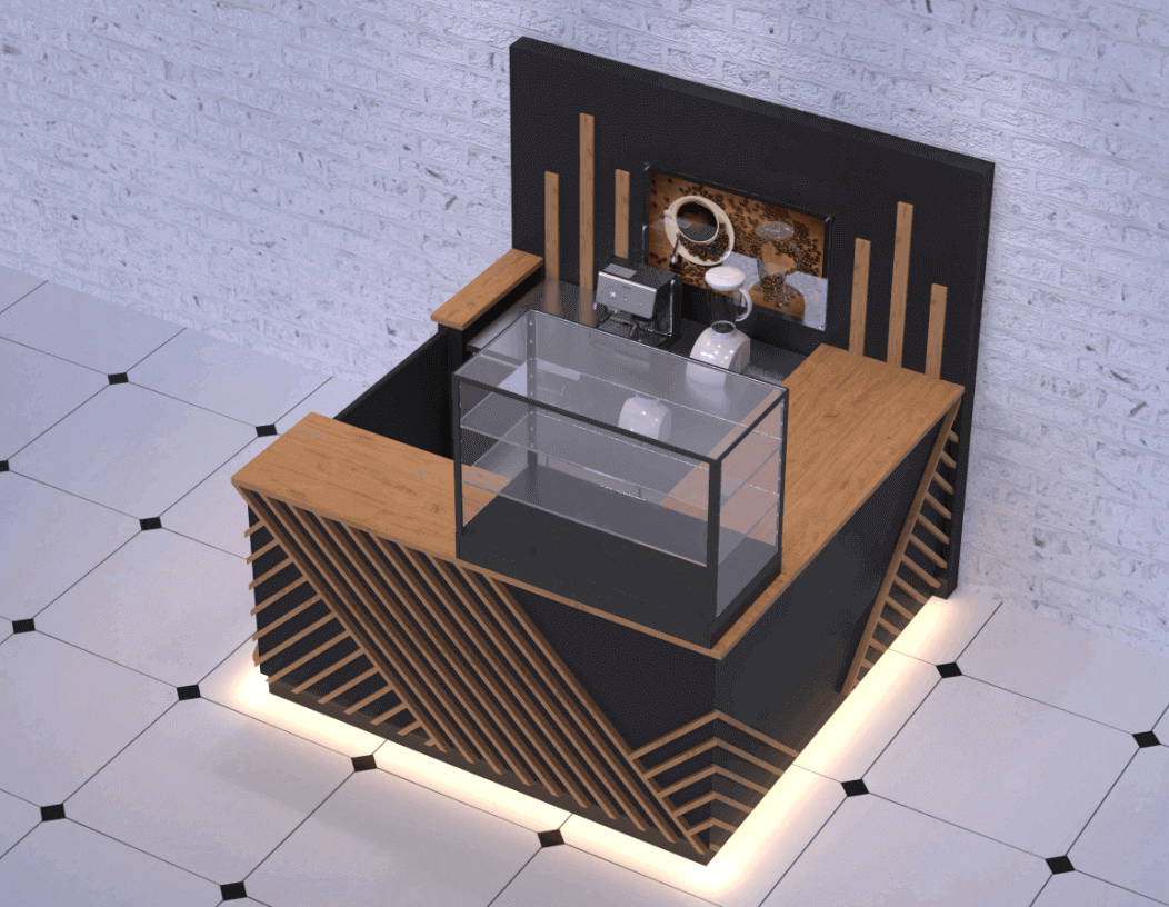 coffee retail booth 