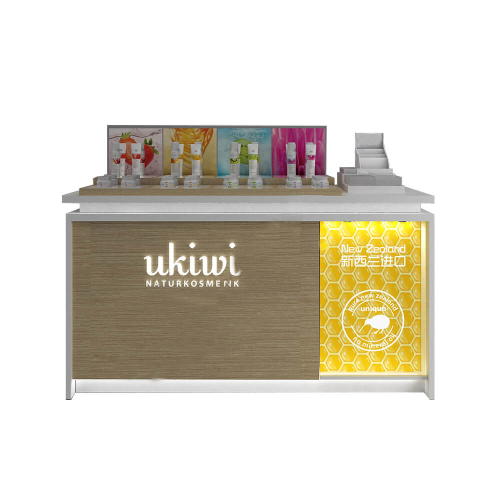 makeup display counter