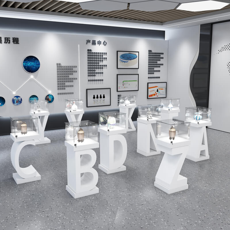glass display showcase