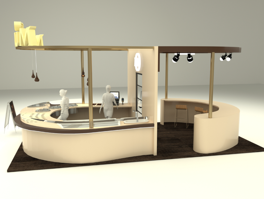 chocolate kiosk design 