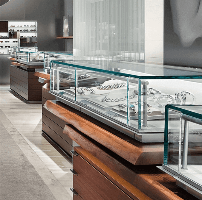 jewelry display showcase