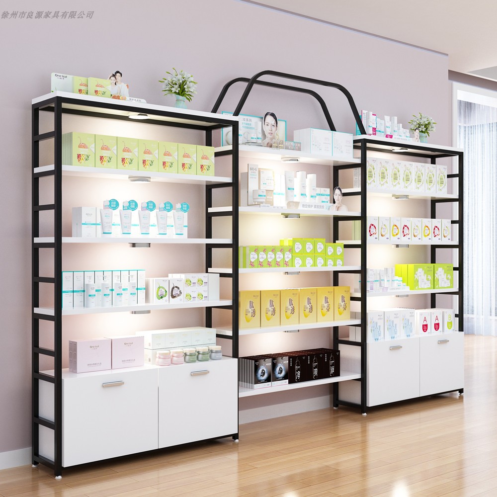 makeup metal display showcase