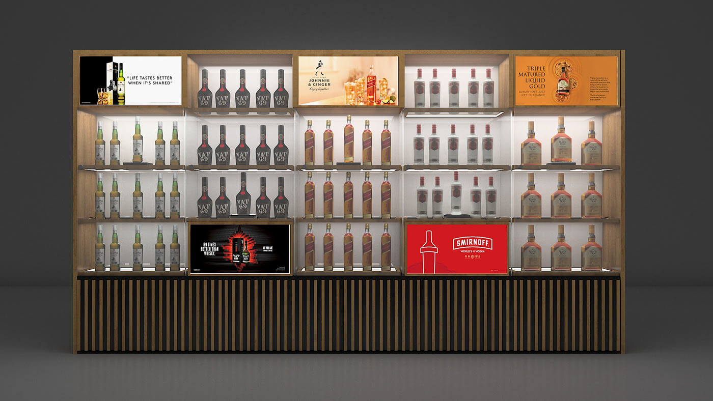 wine cabinet design 