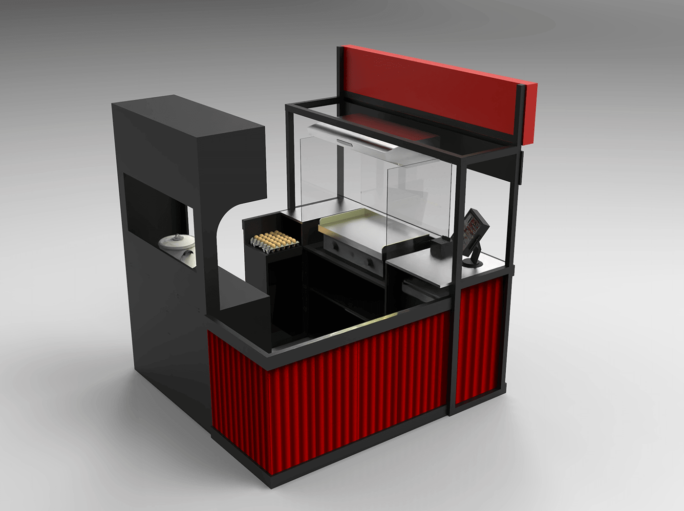 bacon rice booth