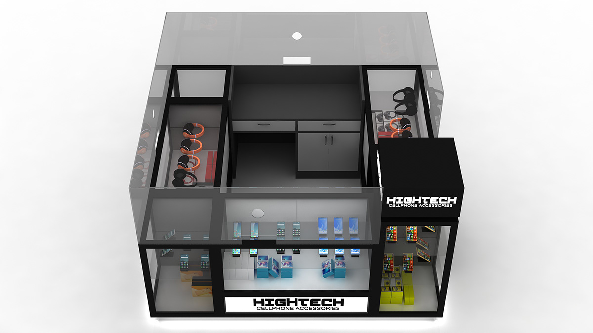 headset product kiosk