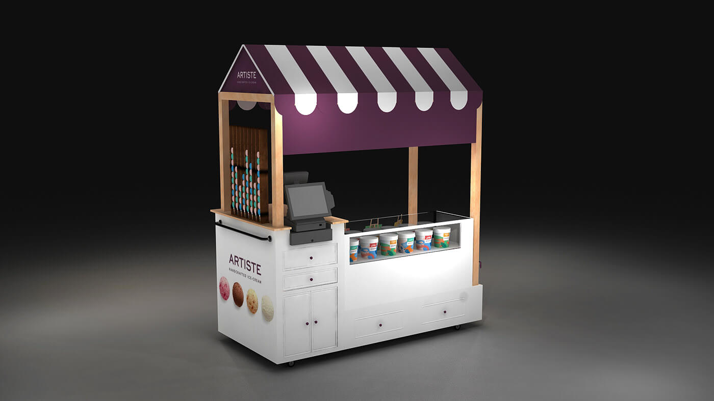 outdoor food cart 
