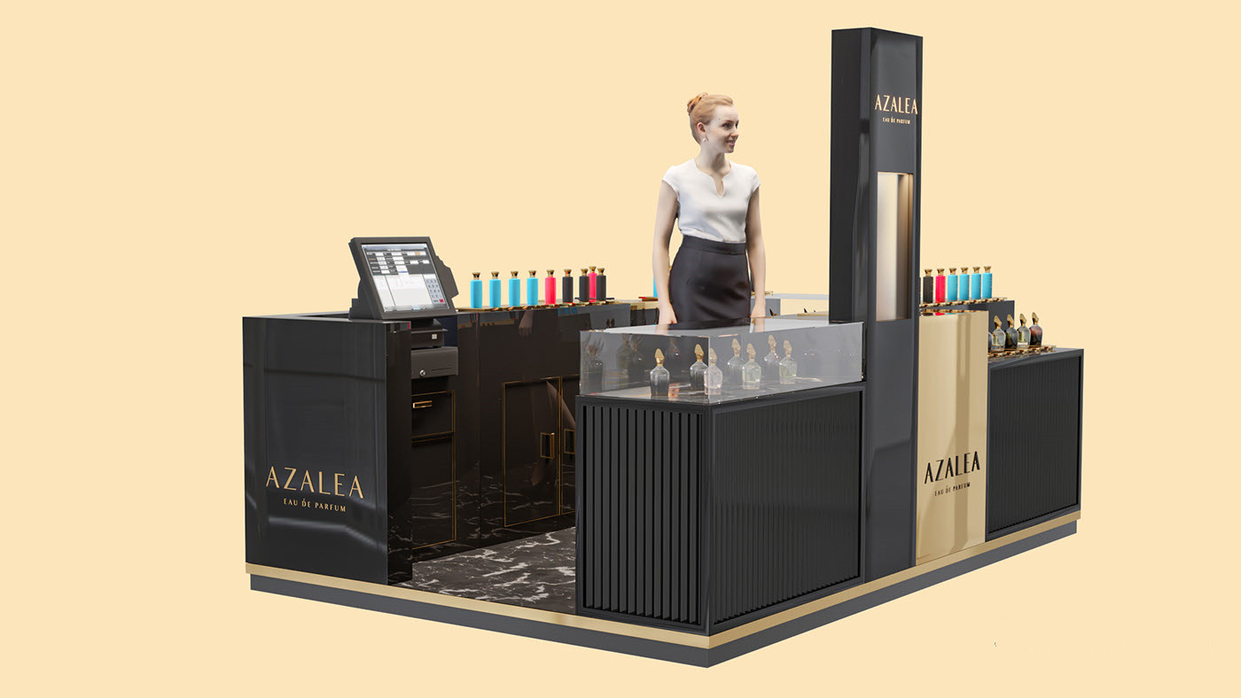 cosmetic display kiosk 