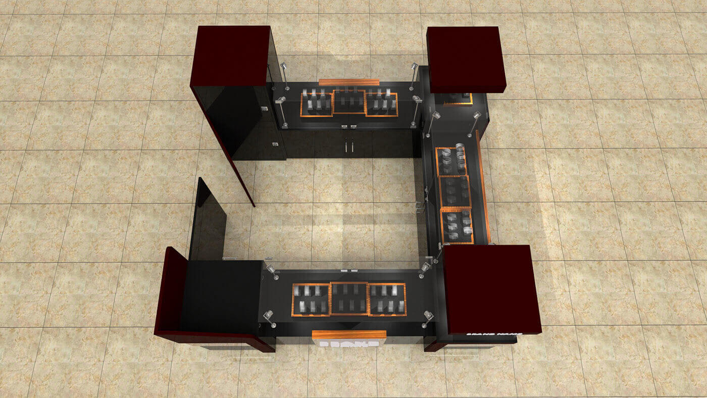 watch display counter