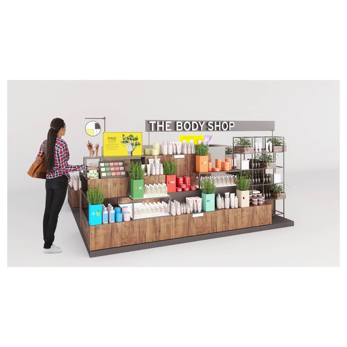 makeup display cabinet 