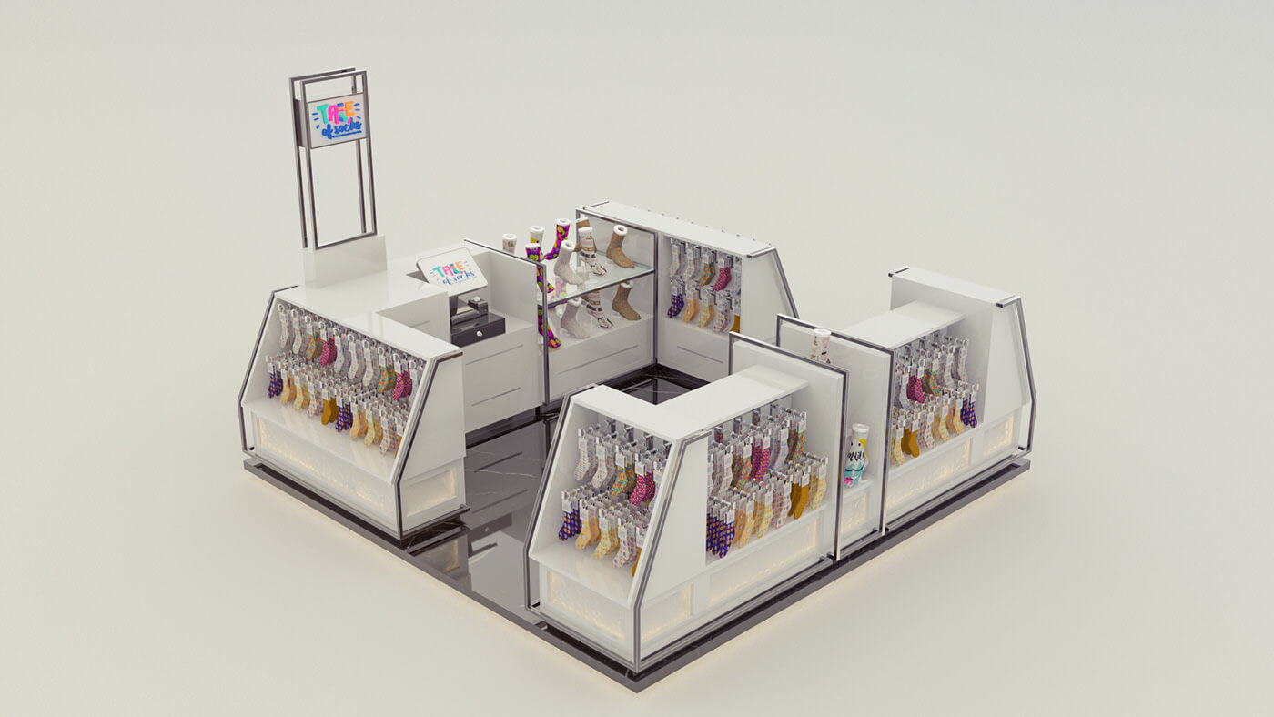 clothes display booth 