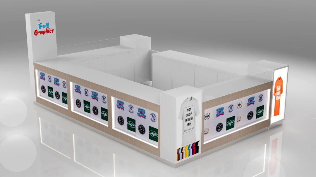 custom T-shirt kiosk 