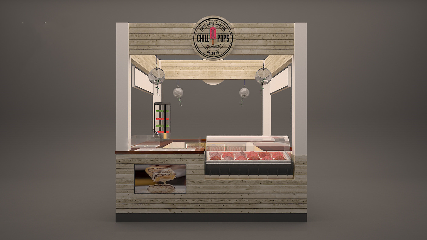 popsicle kiosk design 