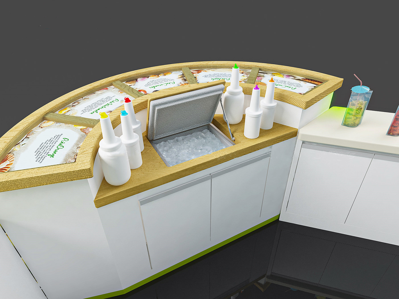 Pineapple kiosk