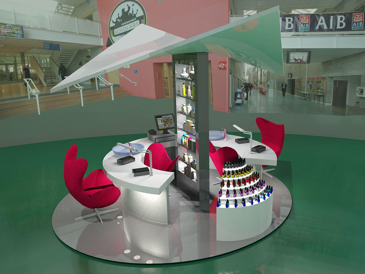 nail bar kiosk 