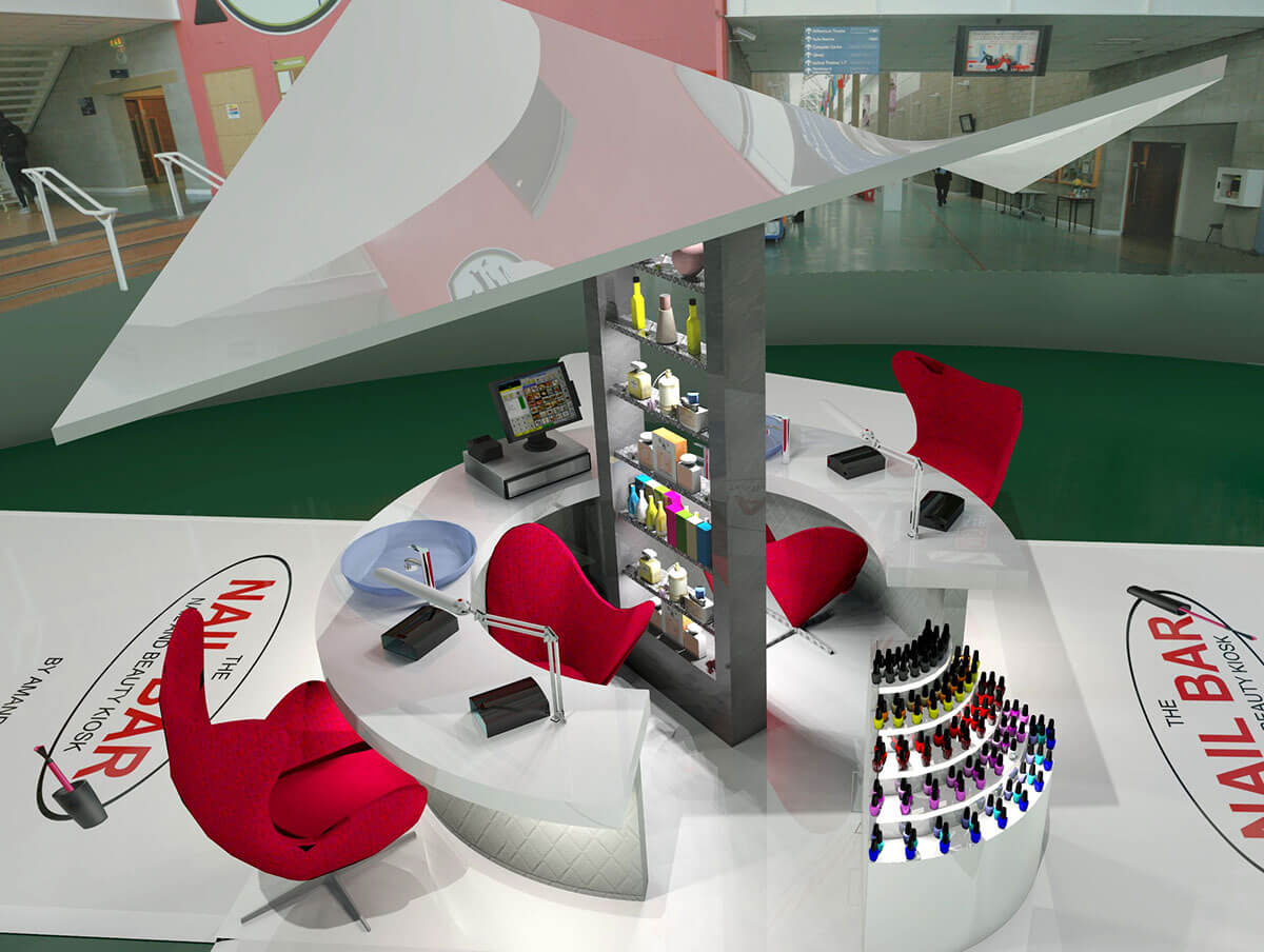nail beauty booth 