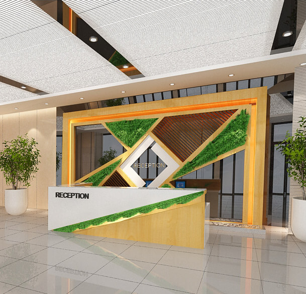 reception desk design 