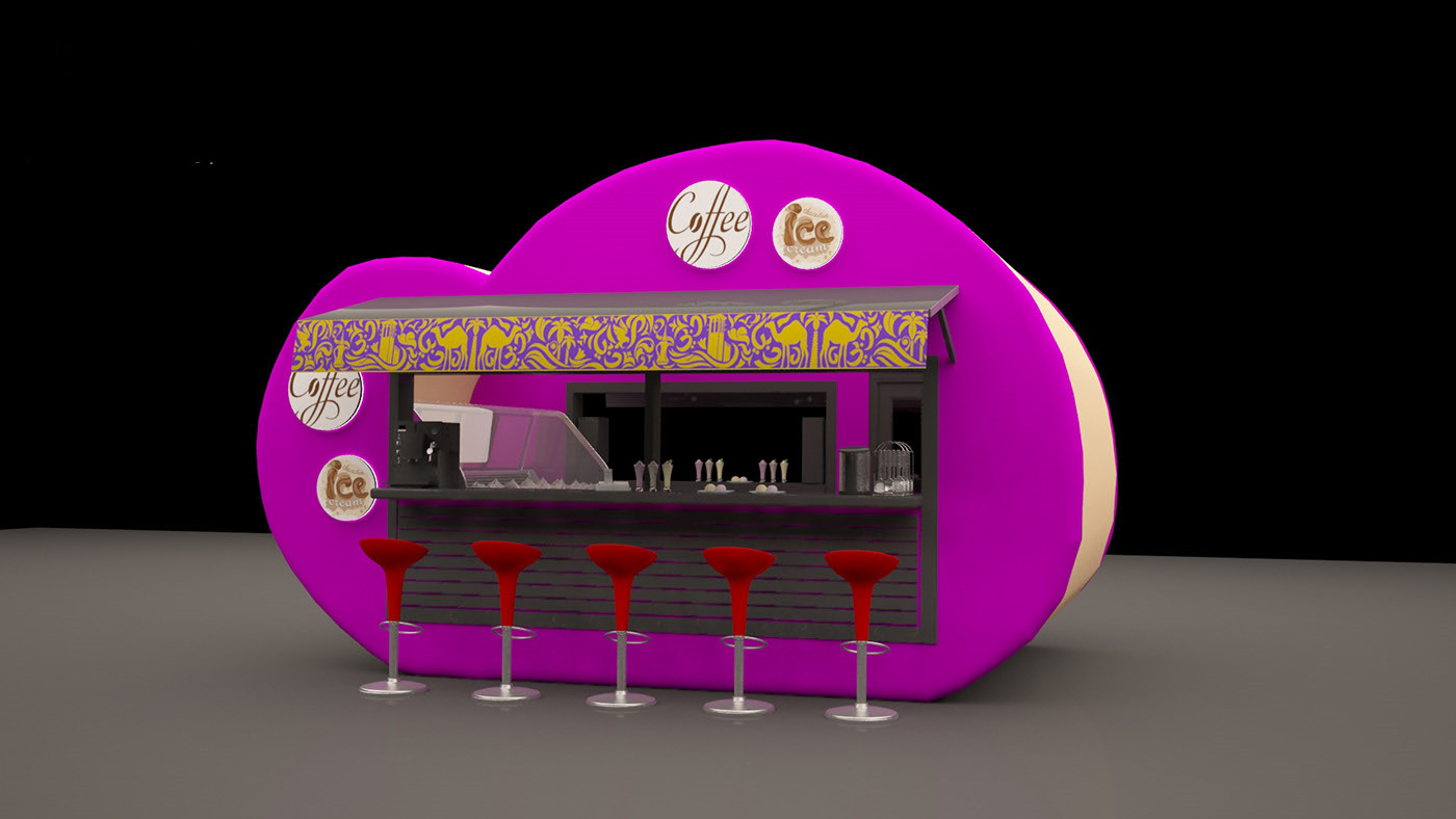 outdoor cafe booth