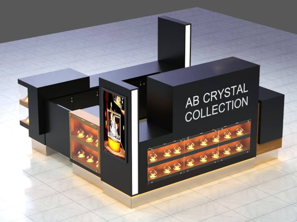 crystal display booth 