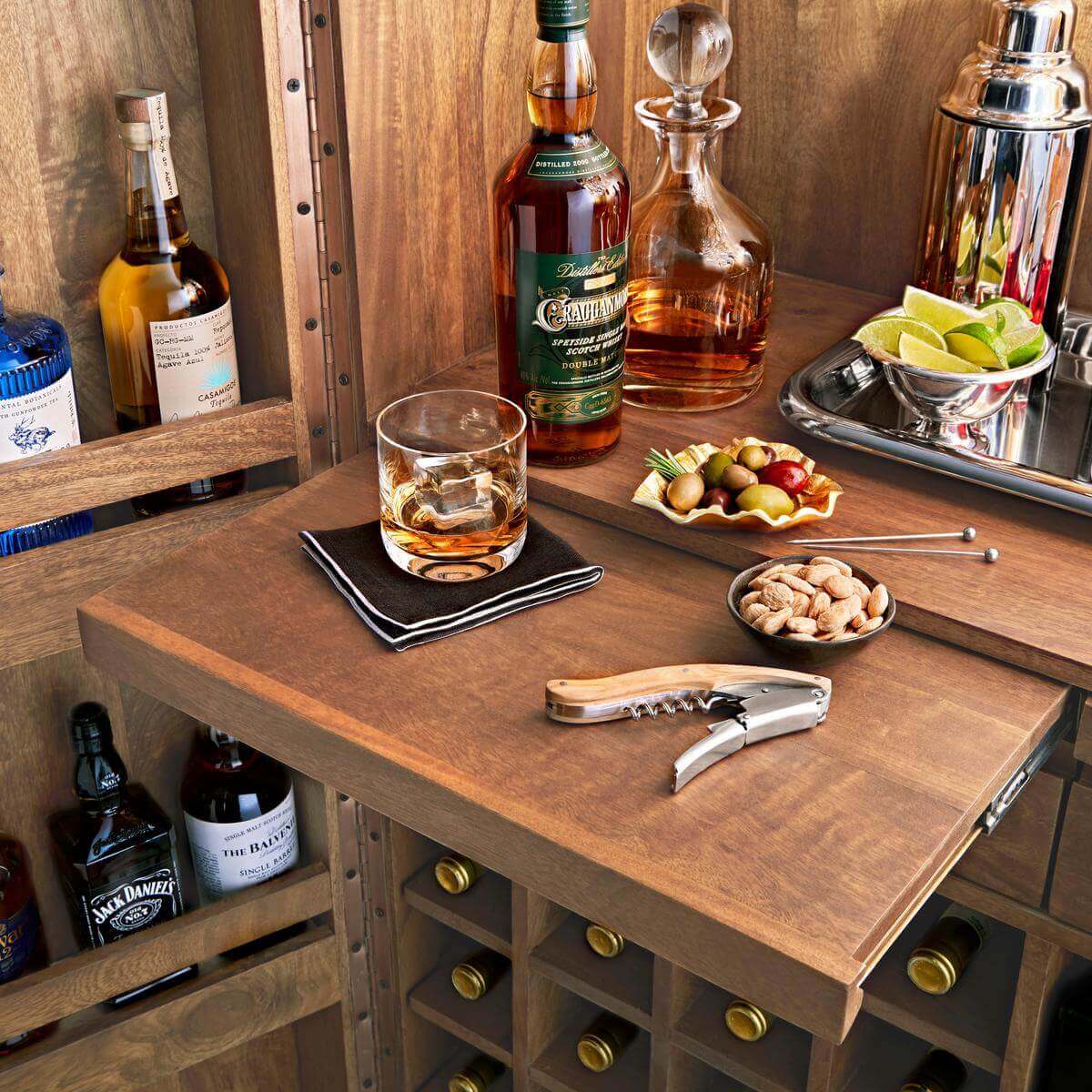 wine food display cabinet