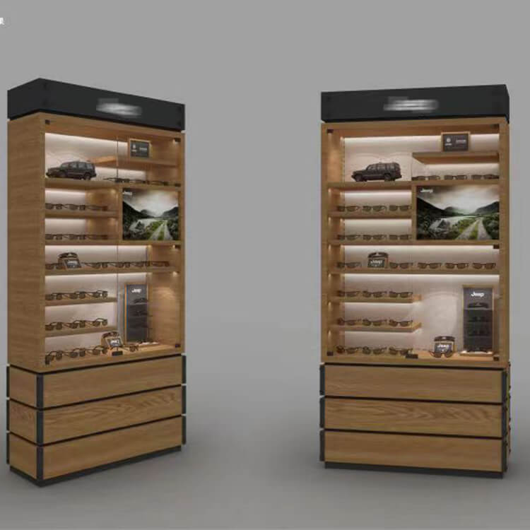 sunglasses display shelf