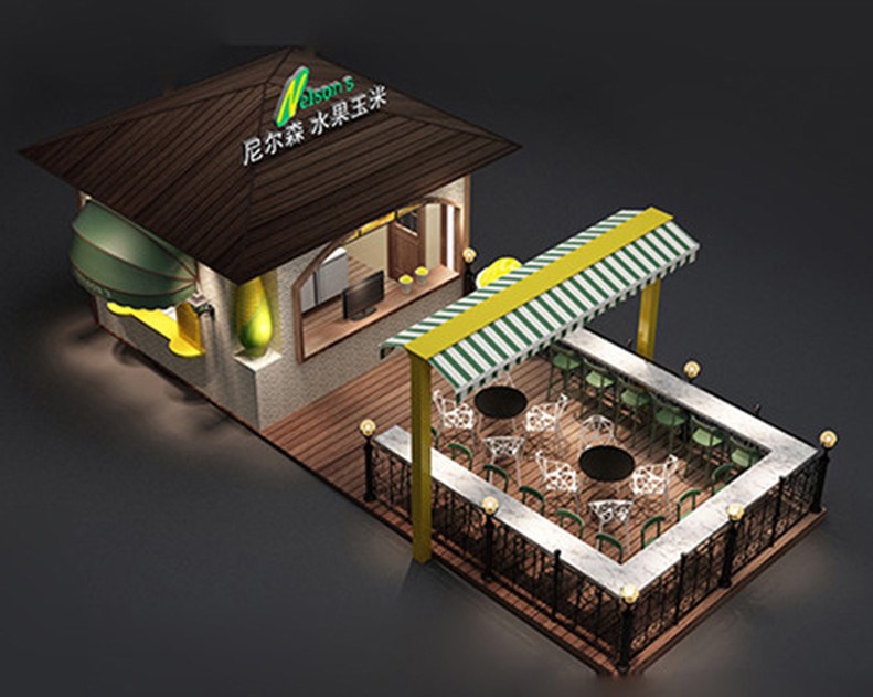 Outdoor corn kiosk 