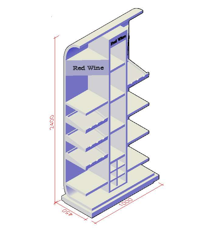 drinks display case