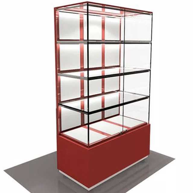 glass display shelf case