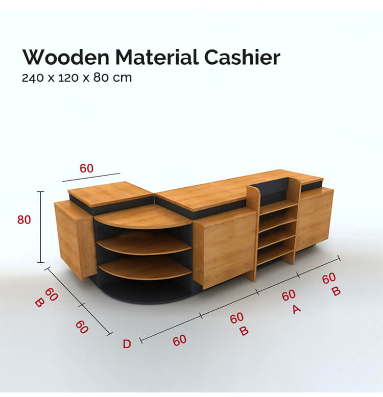 wood reception desk