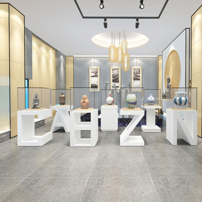 glass display pedestal