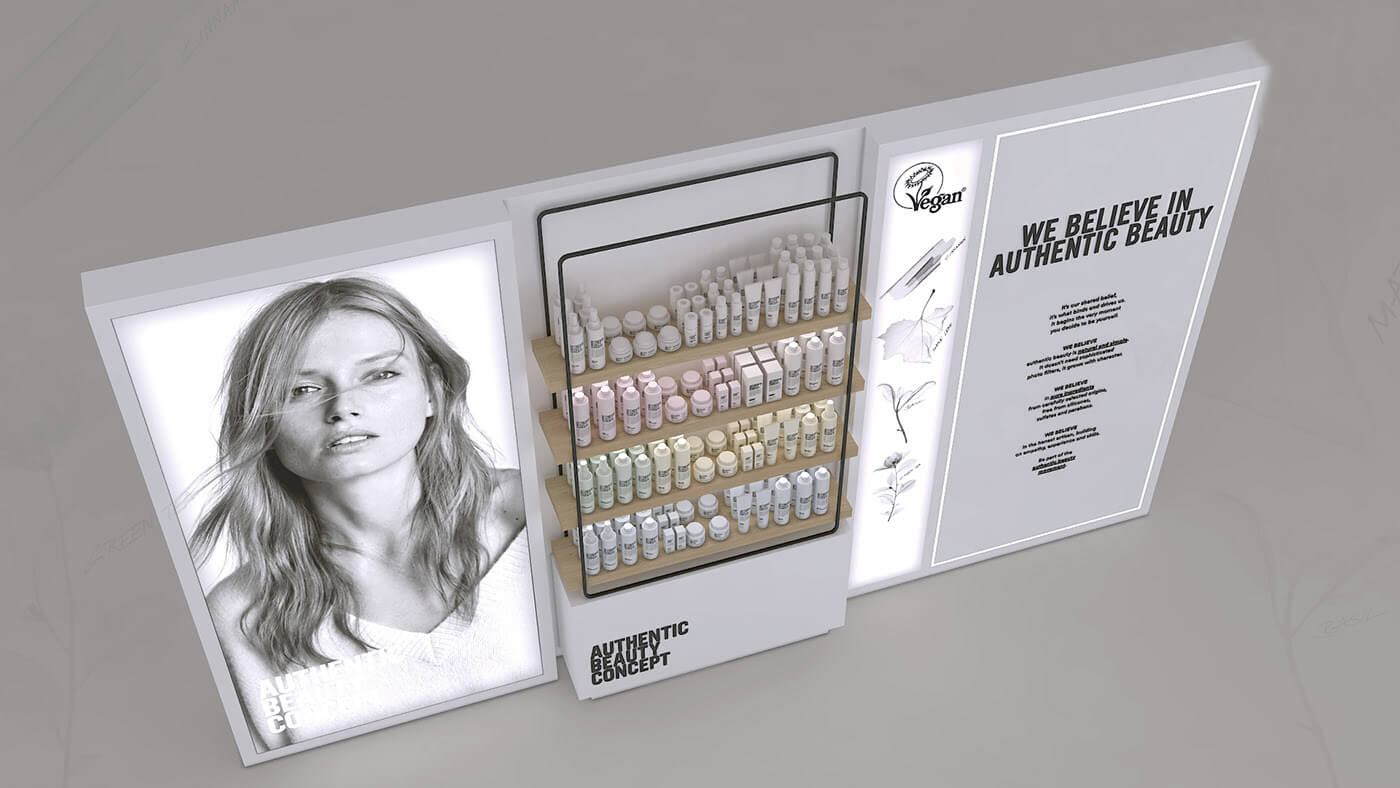 cosmetic display cabinet