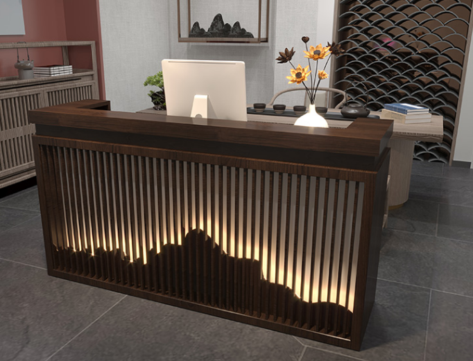 retro reception desk