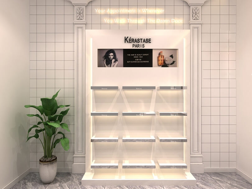 shampoo display showcase
