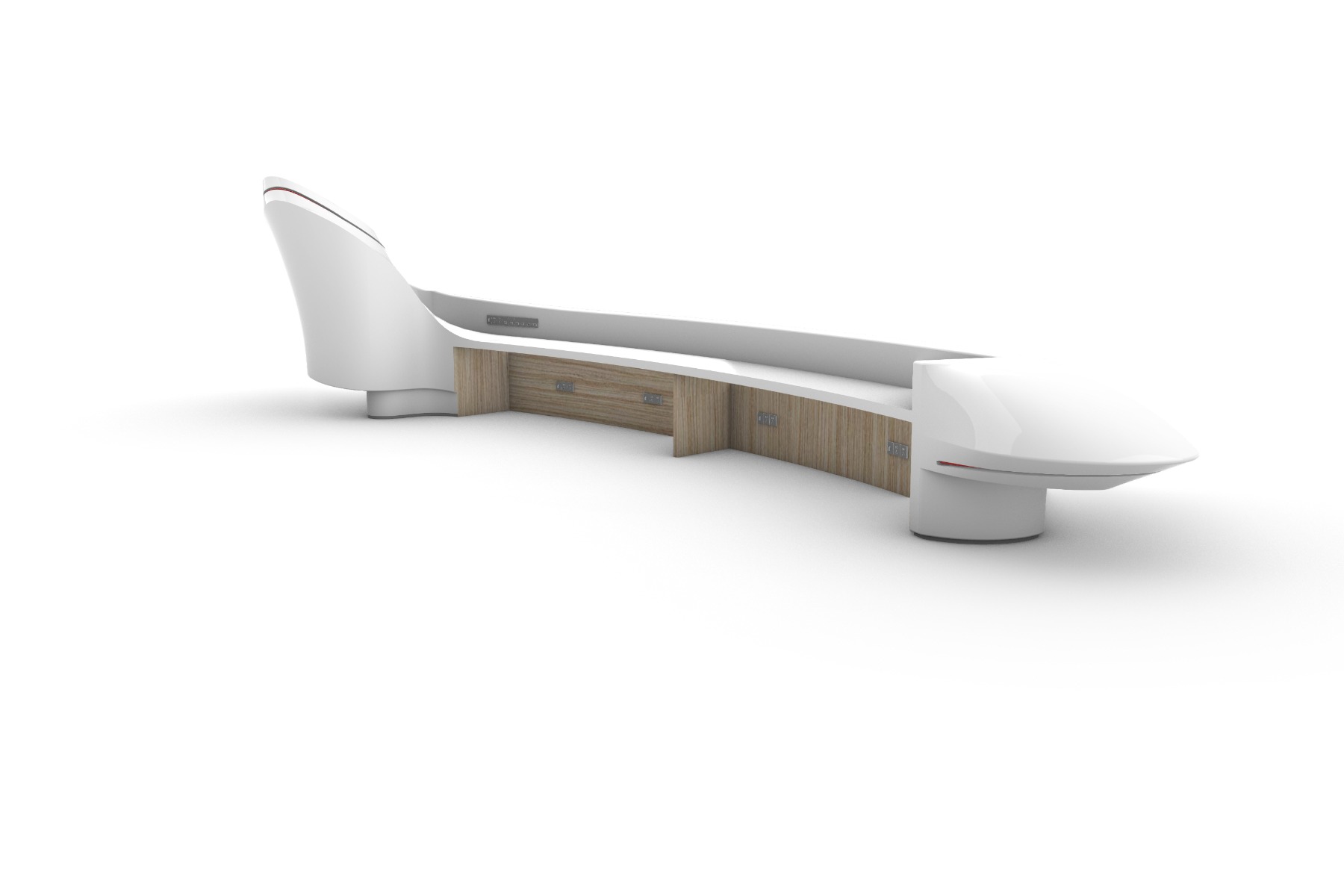 Unique Shape Reception Desk