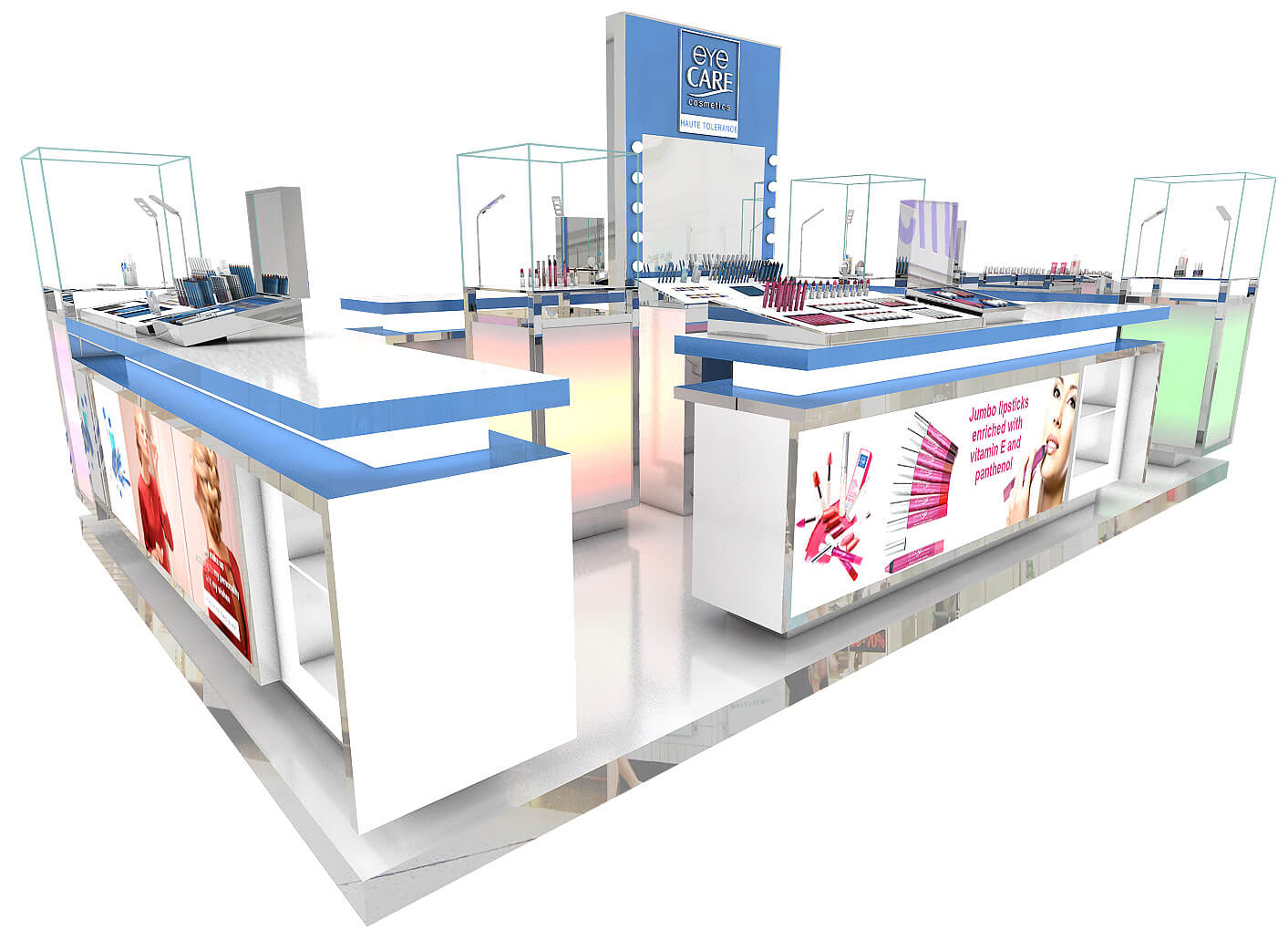 cosmetic display kiosk 