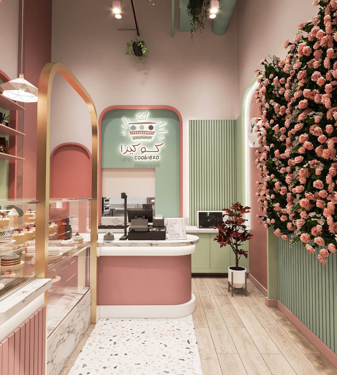 cake shop interior design 