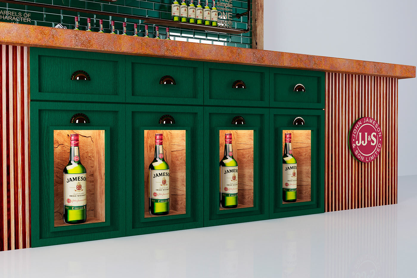 wooden bar counter design 