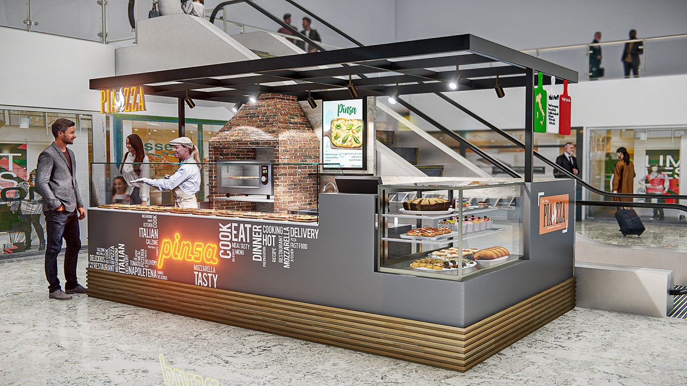 Fantastic Unique Pizza Kiosk
