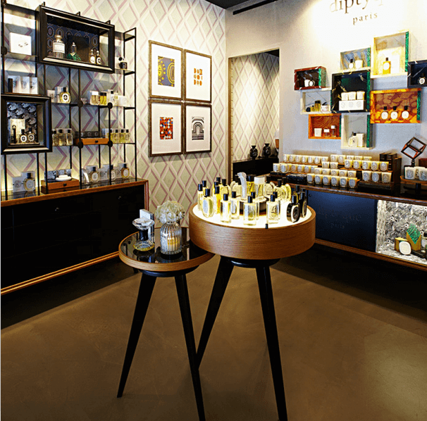 perfume display cabinet