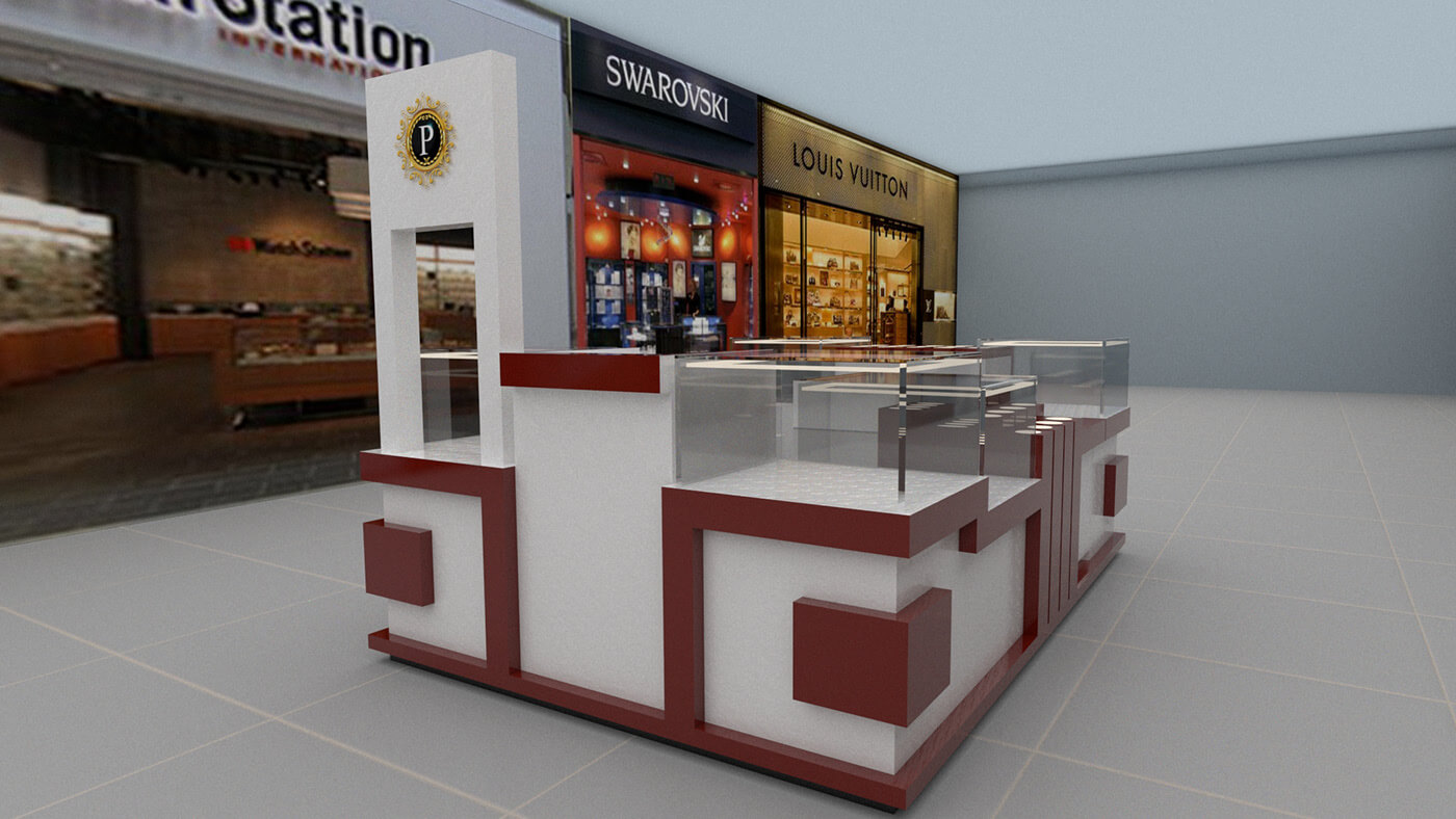 cosmetic display showcase for sale 
